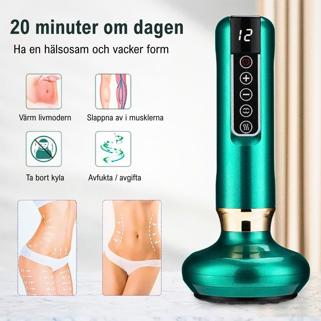 GlowCup – Cellulite Remover och Hudåtstramning med Rödljus och Koppningsterapi