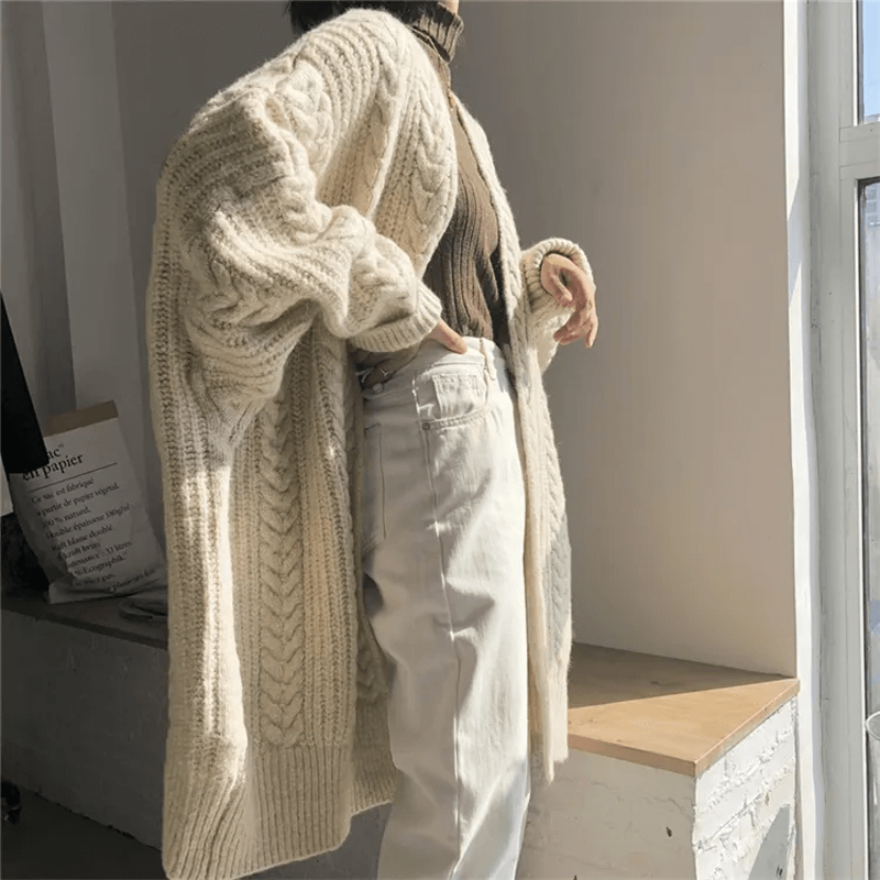 Cardigan ample en maille