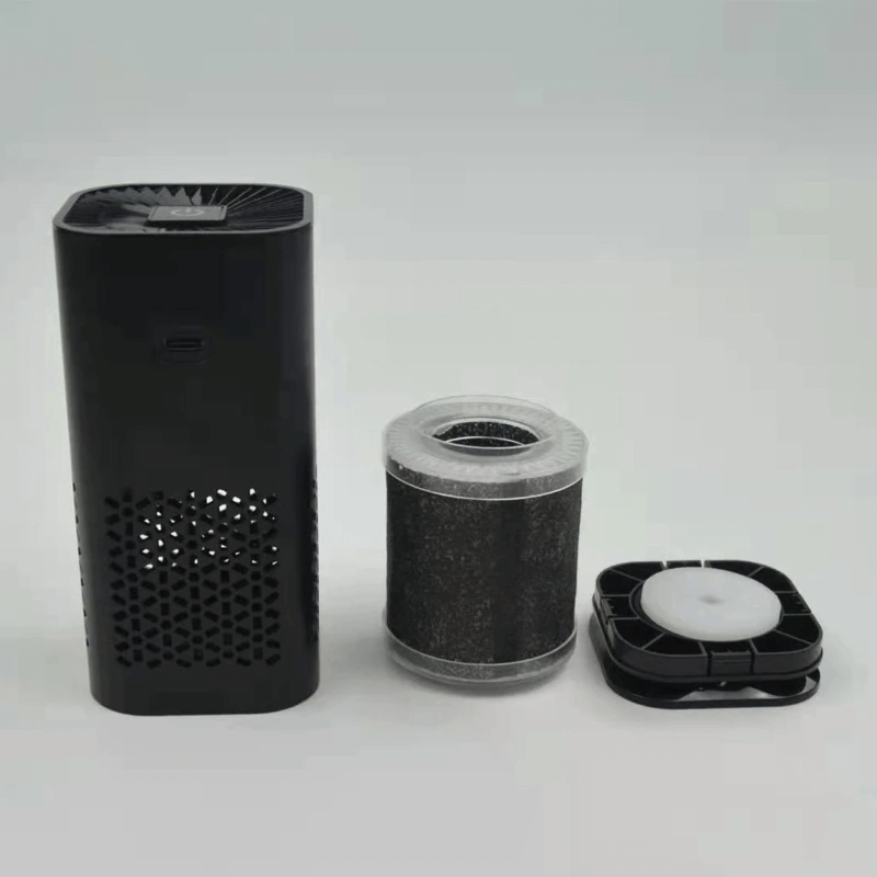 Draagbare ionische luchtreiniger met HEPA filter