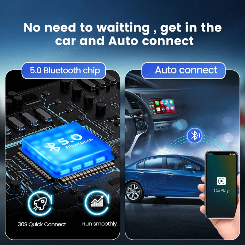 Adaptateur CarPlay sans fil pour voiture