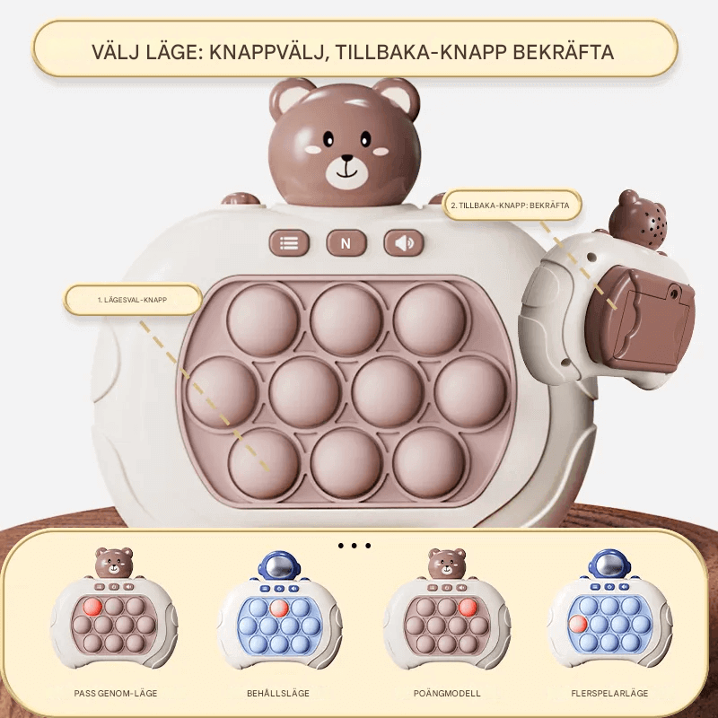 Pop It Snabb Tryck Spelmaskin – Stressavlastande och Pedagogisk Fidget-leksak