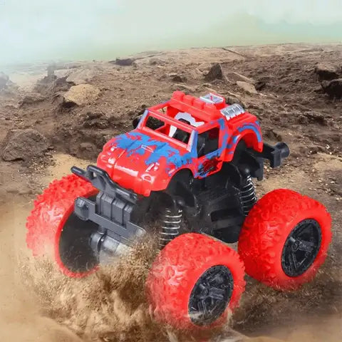 Stöttålig 360° Snurr Friktionstruck – Diecast Offroad Bil Leksak