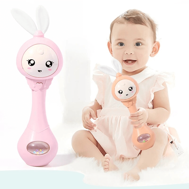 Baby Rattle med Blinkande Ljus och Musik – Greppvänlig och Säker