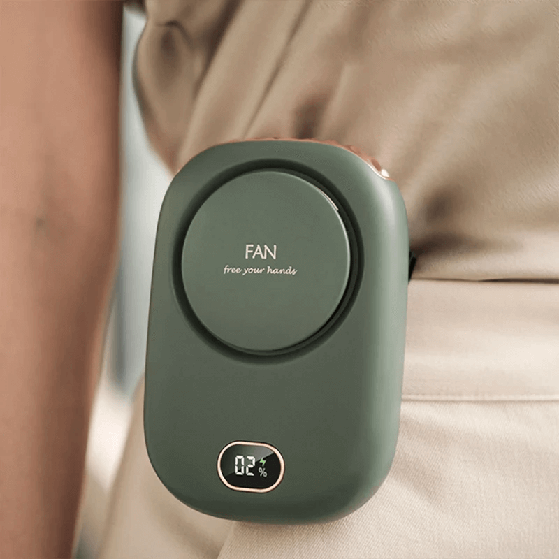 Mini-ventilateur de cou portable à suspendre, 2000 mAh