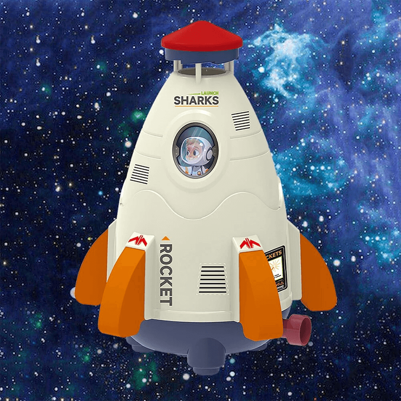 Vattenraket Sprinkler för Barn | Utomhus Lek & Sommarkul med Trycksatt Vattensprutande Raket