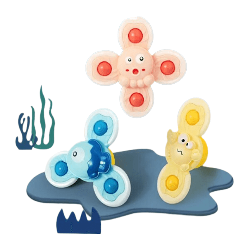 Baby Spinner Toys med Sugeffekt – Stimulerar Sensorisk och Kognitiv Utveckling
