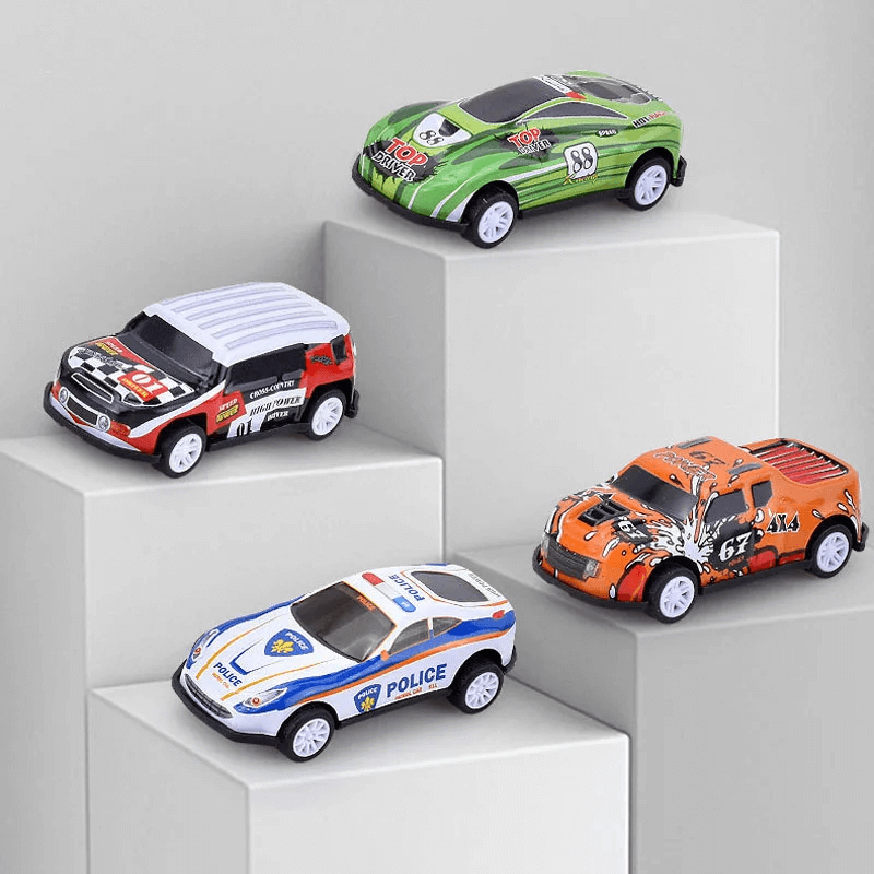 Barnens Mini Racingbilar Set – Robust Konstruktion och Återfjädring