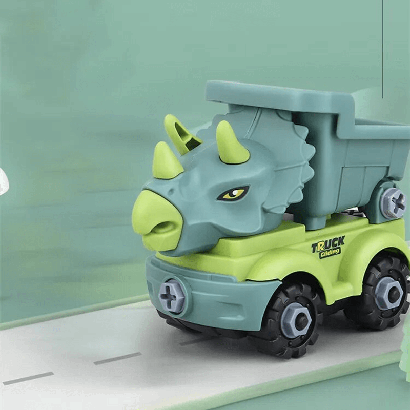 Mini Dinosauriefordon Byggsats – Lek och Lär med Kreativa Kombinationer