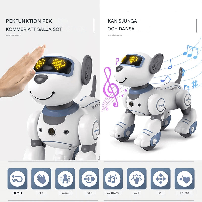 Smart Robot Hund för Barn – Elektronisk, Dansande och Programmerbar Leksak
