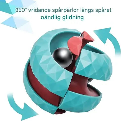 Stressavlastande Orbit 3D Boll Kub – Perfekt Sensorisk Leksak för Barn och Vuxn