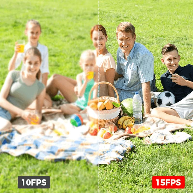 360° WiFi Övervakningskamera med Dubbla Linser | AI Människodetektion, Nattvision, IP66 & Mobilstyrning