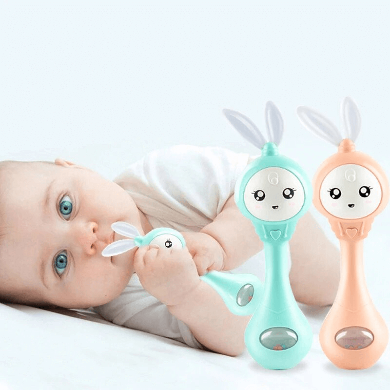 Baby Rattle med Blinkande Ljus och Musik – Greppvänlig och Säker