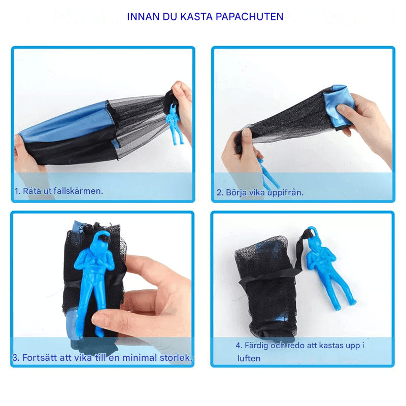 Barnvänlig Fallskärmsleksak – Enkel, Säker och Rolig Utomhuslek