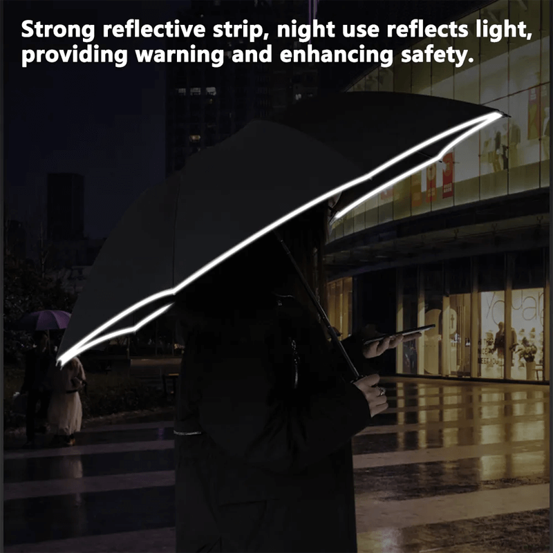 Parapluie pliable avec lampe de poche LED