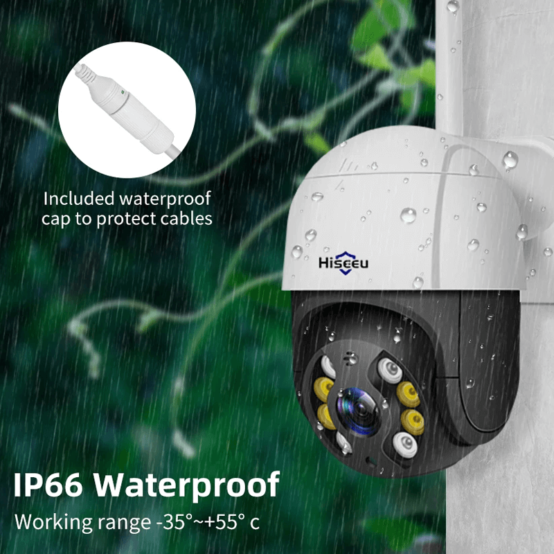 Smart WiFi-sikkerhetskamera – med infrarødt nattsyn, app og AI