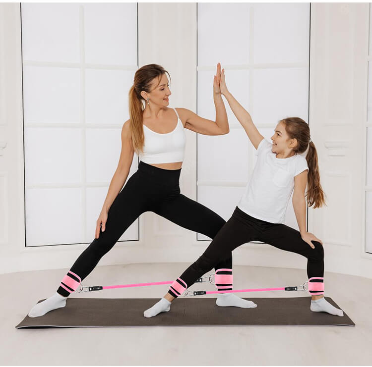 BootyFlex – Ankelbasert motstandsbåndsett med justerbar belastning for ben, hofter og hjemmetrening