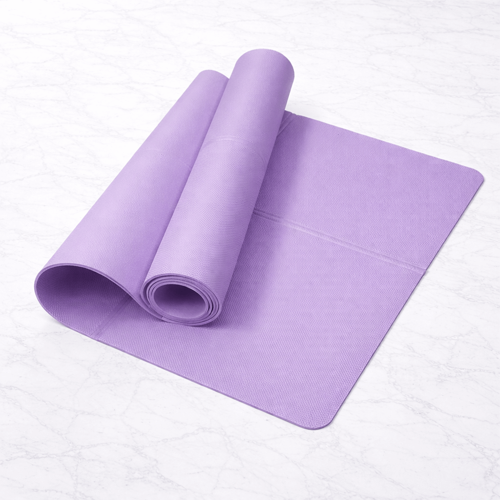 FlexiMat – Sammenleggbar, sklisikker yogamatte i EVA med 4 mm demping for yoga, pilates og trening