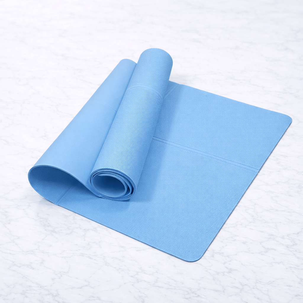 FlexiMat – Sammenleggbar, sklisikker yogamatte i EVA med 4 mm demping for yoga, pilates og trening