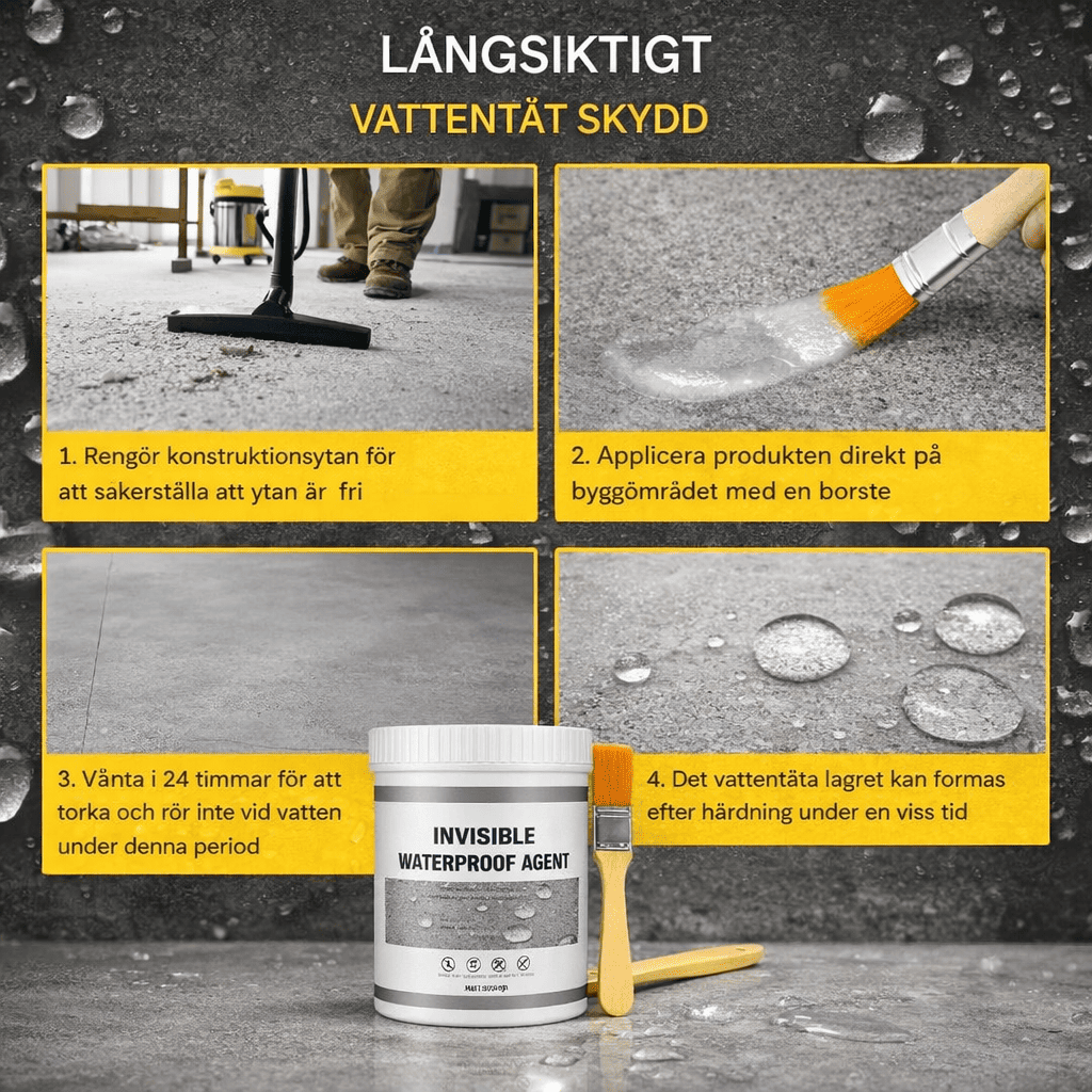 HydraCoat – Peinture d'apprêt imperméable | Traitement de surface transparent pour la réparation des fuites