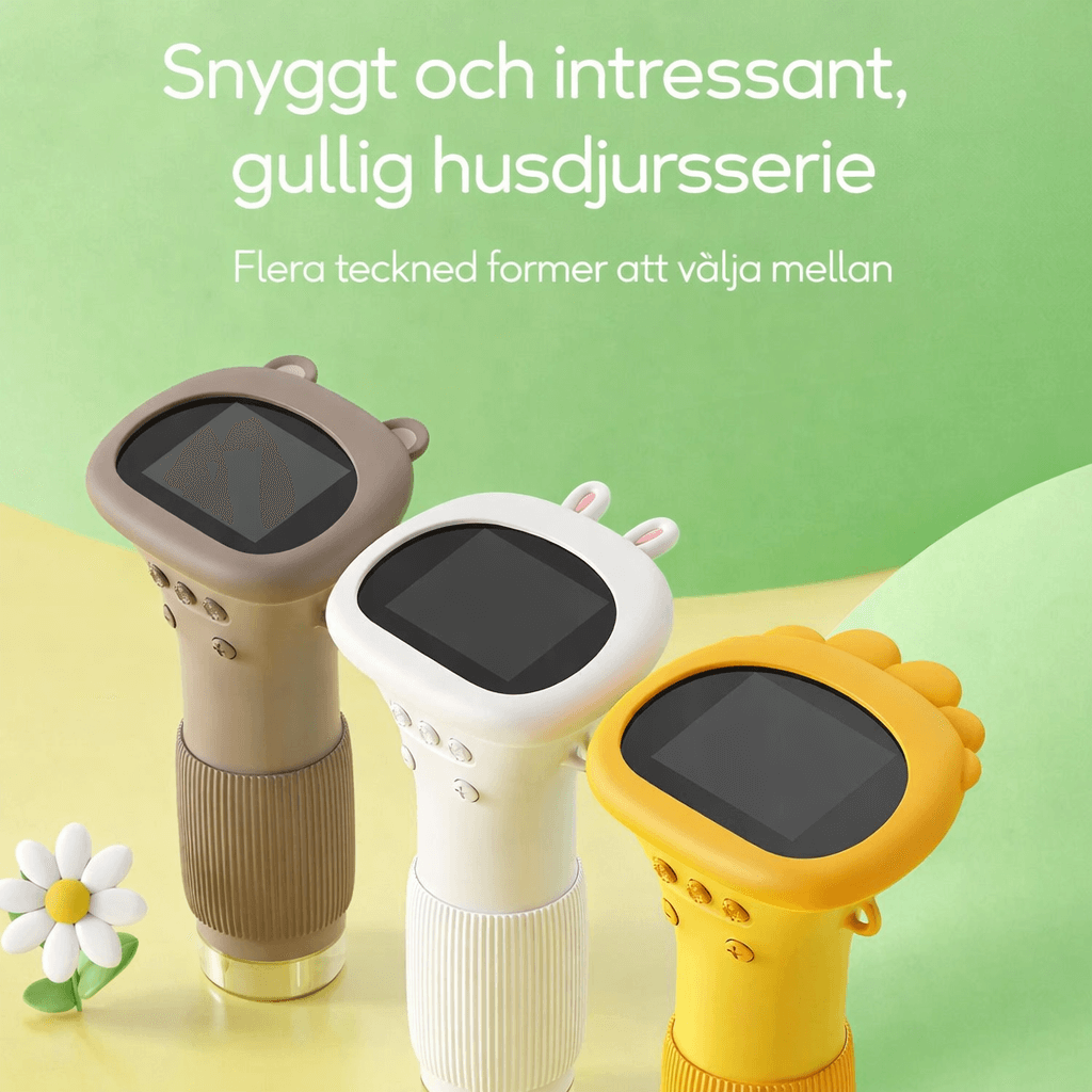 MicroPlay – Microscope numérique pour enfants avec un grossissement de 1 000×, un écran IPS de 2 pouces et des fonctions photo et vidéo