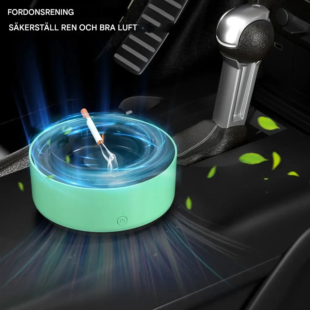 SmokeGuard – 2-i-1 Askfat och Luftrenare | Hjälper till att Förbättra Luftkvaliteten i Hem och Kontor