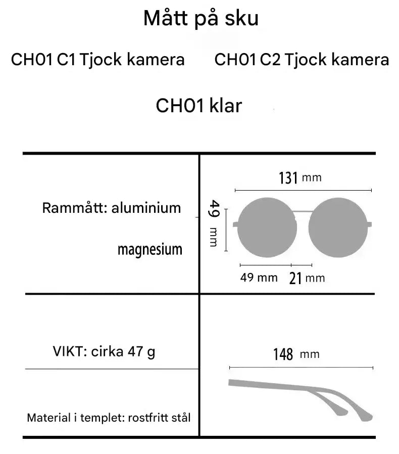 Solvyn – Justerbare Runde Solbriller for Menn & Kvinner | Polariserte med ND-lignende Filter og Retro Stil