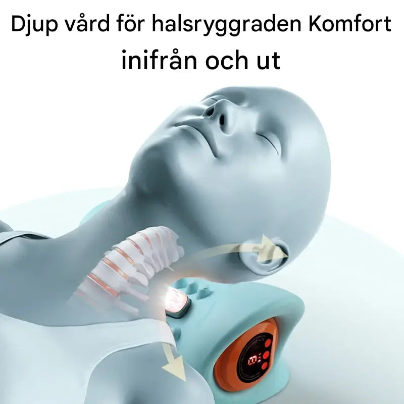 ThermaEase - Elektrisk Nackmassagekudde med Värme och EMS-teknologi