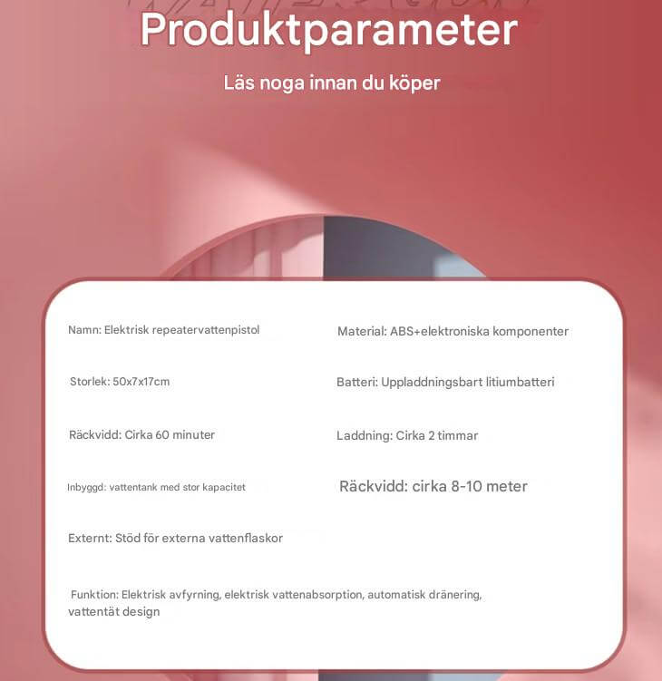 SplashForce – Automatisk Vattenkanon för Lek & Sommarspel | Elkraft, Lång Räckvidd och Massor av Action