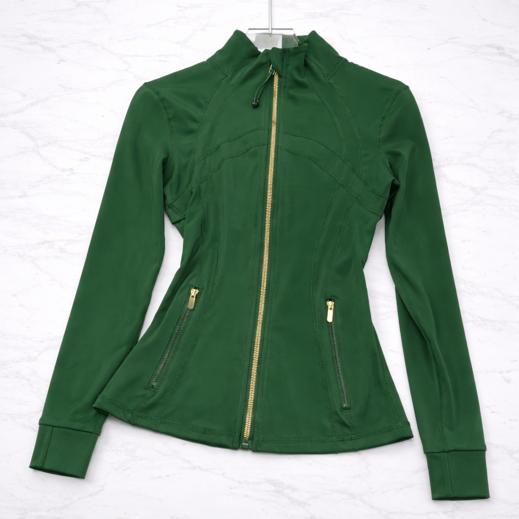 SilkMotion – Slim-fit yoga- og treningsjakke med glidelås, hurtigtørkende materiale og fleksibel passform for aktiv hverdagsbruk