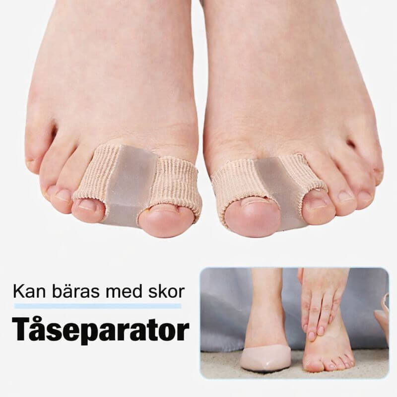 ToeAlign – Silikonbasert tåseparator for fotkomfort, pedikyr og hverdagsstøtte i sko og hjemme