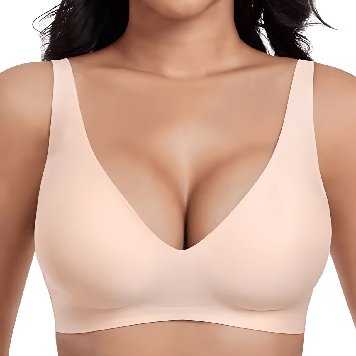 VeloraLift – Sømløs BH med bøyle, hel cup, dyp V-hals og støpte cuper for komfort i hverdagen