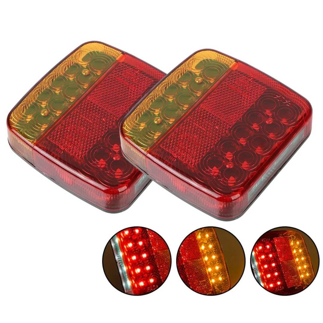 TrailMagnet – Magnetiska Sladdlösa LED Bakljus för Släp, Husvagn & Lastbil | Trådlöst Bromsljus med 5 Funktioner