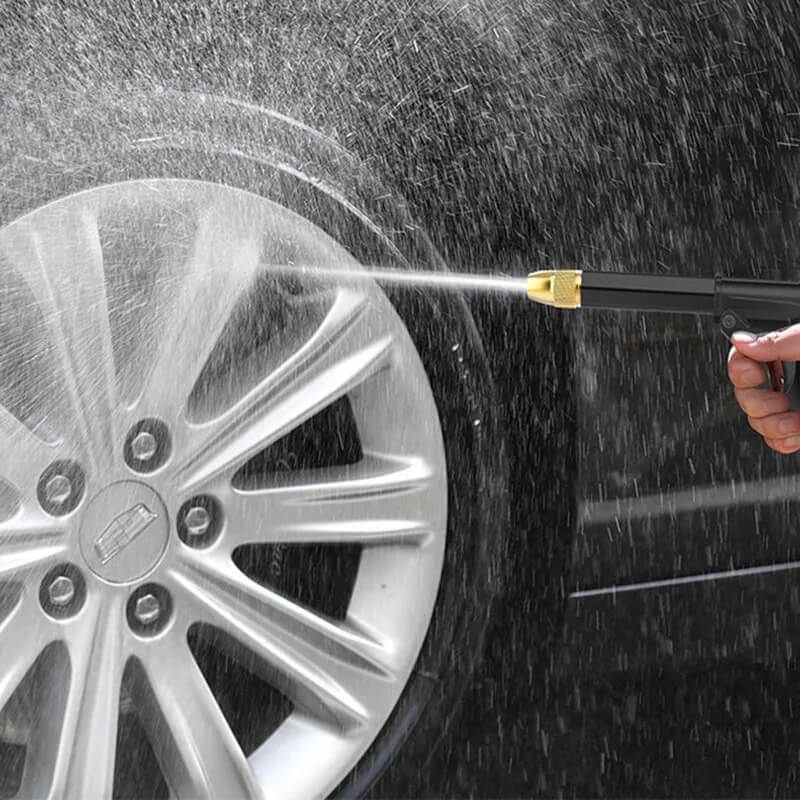 FlexiSpray – Flexibel och Expanderbar Slang med Högt Tryck och Justerbar Munstycke för Utomhusbruk