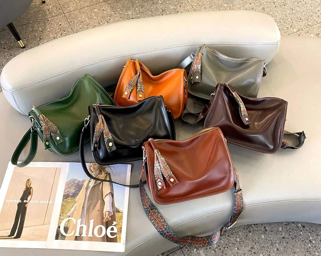 Luxury Leather Bag – Rymlig och elegant handväska i äkta läder