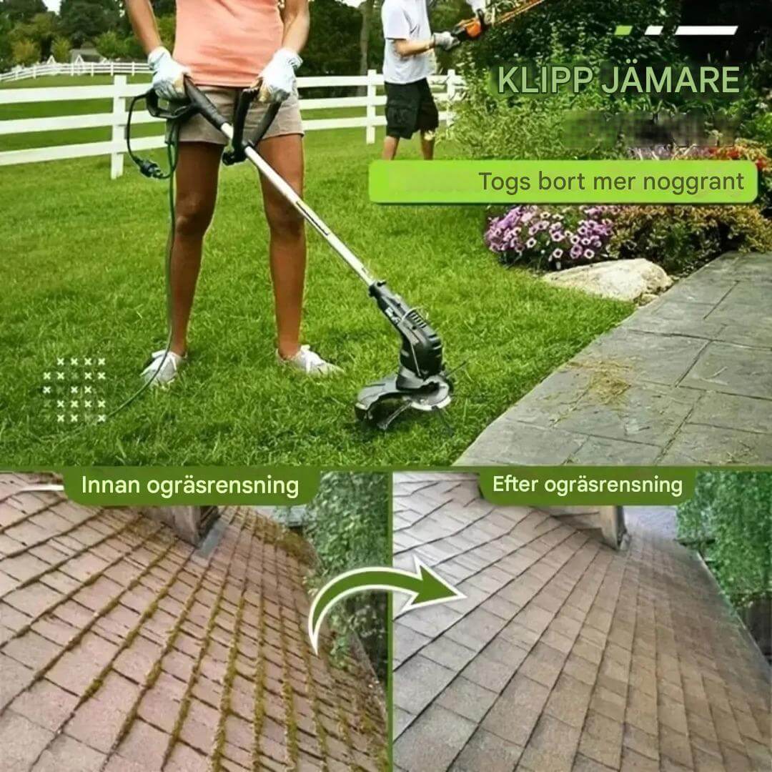 SteelSweep – Universalt stålbørstehode for gresstrimmer | For fjerning av mose, ugress og rust