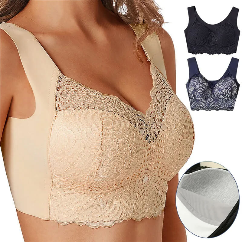 ComfortMax - Plus Size Sömlös BH för Kvinnor M-5XL - Trådlös Minimizer - Push Up
