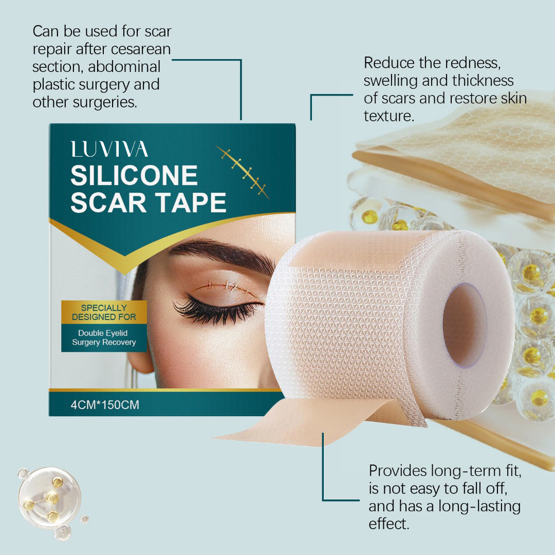 Luviva - Bandes de silicone avancées pour<tamp>le traitement des cicatrices et des rides</tamp>