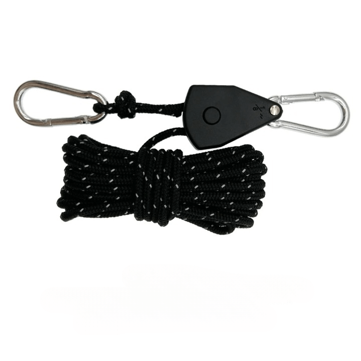 ReflectaCord – Reflekterande Tältlina 5M med Justerbar Trissa för Camping