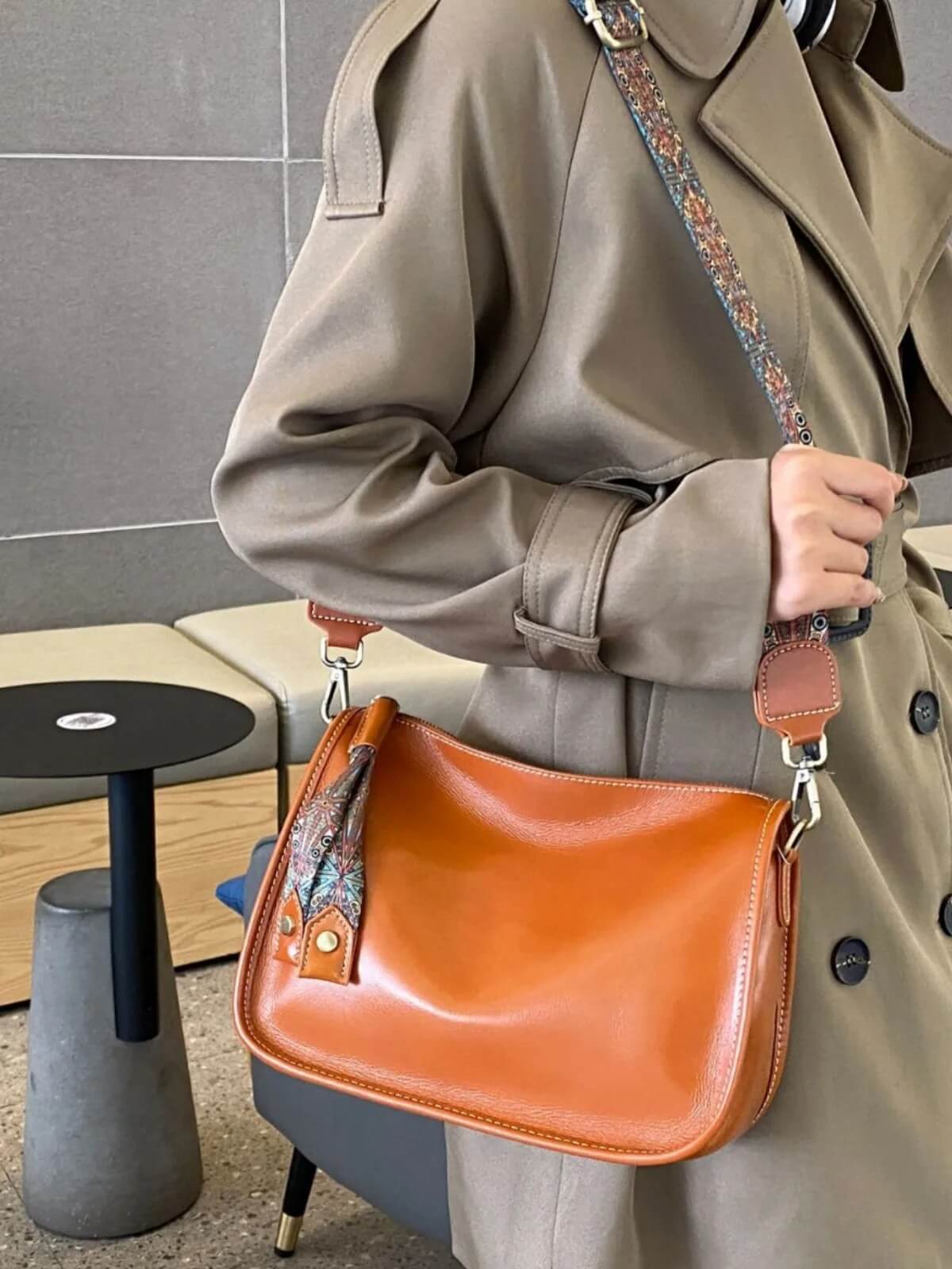 Luxury Leather Bag – Rymlig och elegant handväska i äkta läder