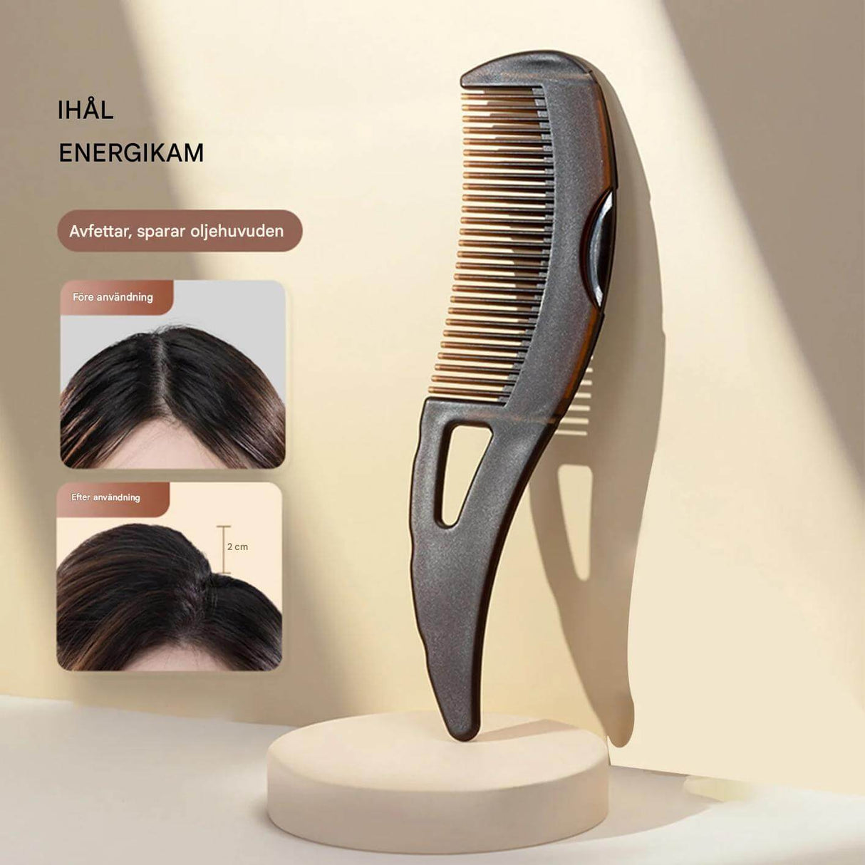 SkinTora – Självrengörande Massagekam för Hår och Hårbotten | Skonsam Hjälp mot Mjäll och Fett Hår