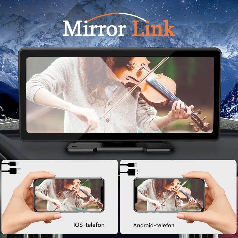 ViewMirror – Trådlös Smart Skärm för Bilen | CarPlay & Android Auto Utan Krångel