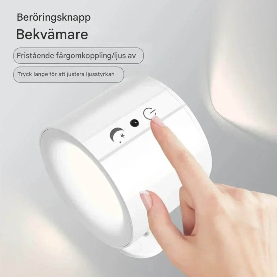 NordGlow – Magnetisk LED-vegglampe med to lyskilder | Fleksibel belysning for alle hjørner av hjemmet ditt