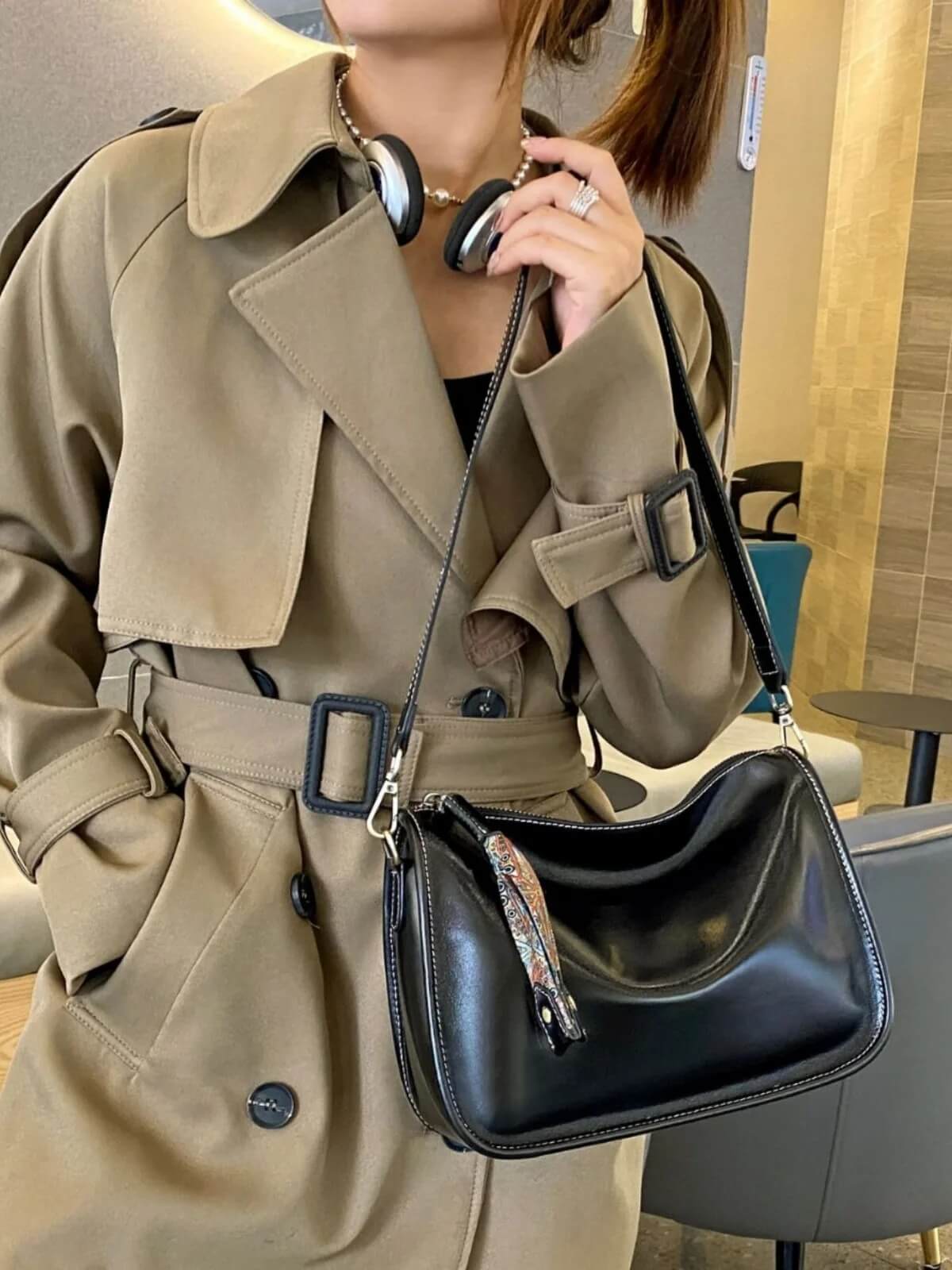 Luxury Leather Bag – Rymlig och elegant handväska i äkta läder