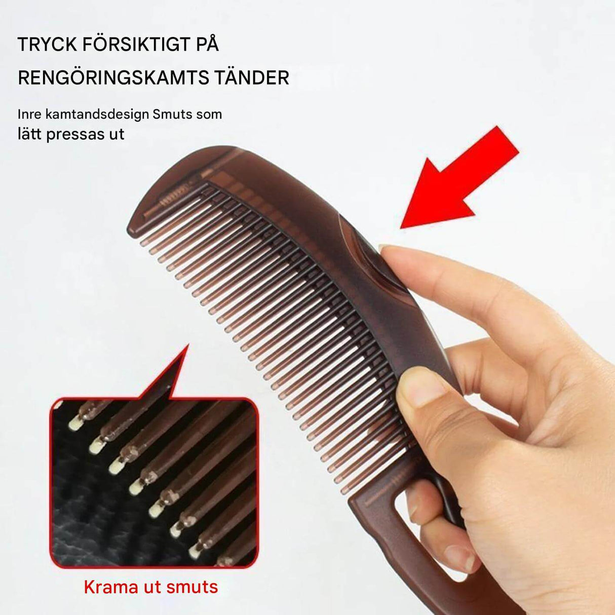 SkinTora – Självrengörande Massagekam för Hår och Hårbotten | Skonsam Hjälp mot Mjäll och Fett Hår