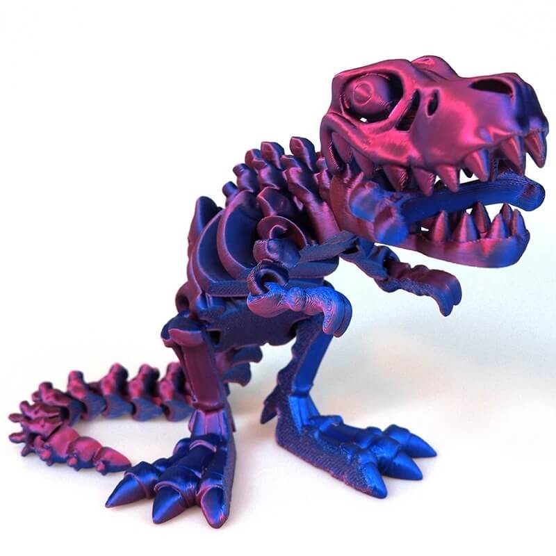 DinoFlex - Rörlig 3D-printad Dinosauriemodell för Lek och Dekor