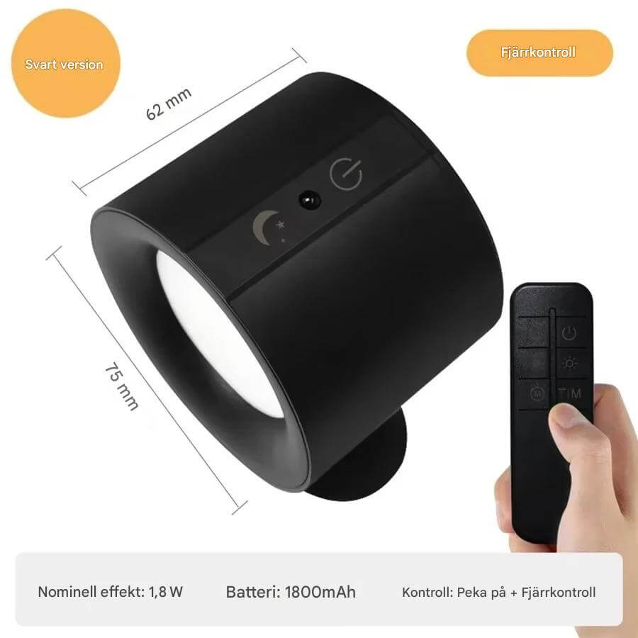 NordGlow – Magnetisk LED-vegglampe med to lyskilder | Fleksibel belysning for alle hjørner av hjemmet ditt