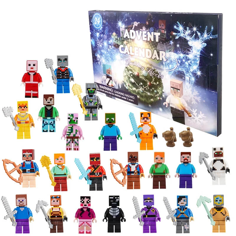 MiniCraft - Adventskalender med 24 Dagars Nedräkning och Actionfigurer
