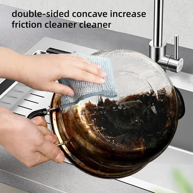 ScrubMaster - Éponge multifonctionnelle en fil d'acier, réutilisable<tamp>et efficace</tamp>