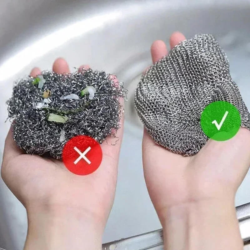 ScrubMaster - Éponge multifonctionnelle en fil d'acier, réutilisable<tamp>et efficace</tamp>