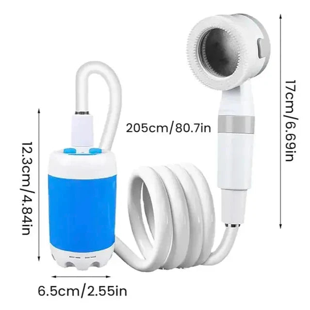 CampFlow - Bärbar Duschenhet med Vattenpump